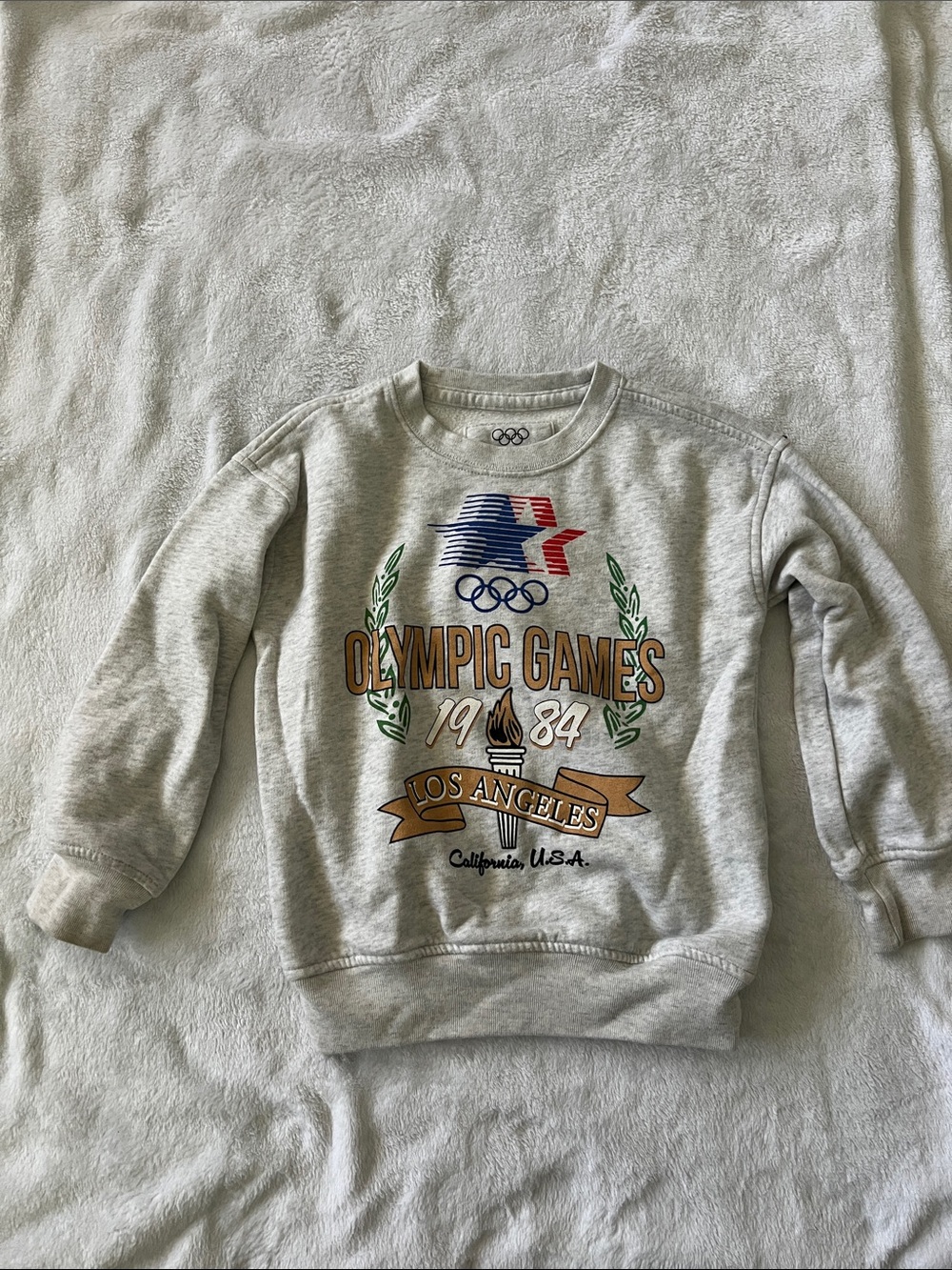 Abercrombie Heritage 5/6 Kids Grey Crewneck Sweatshirt